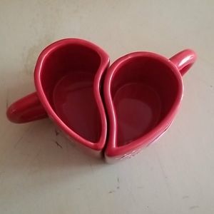 Heart shape mugs